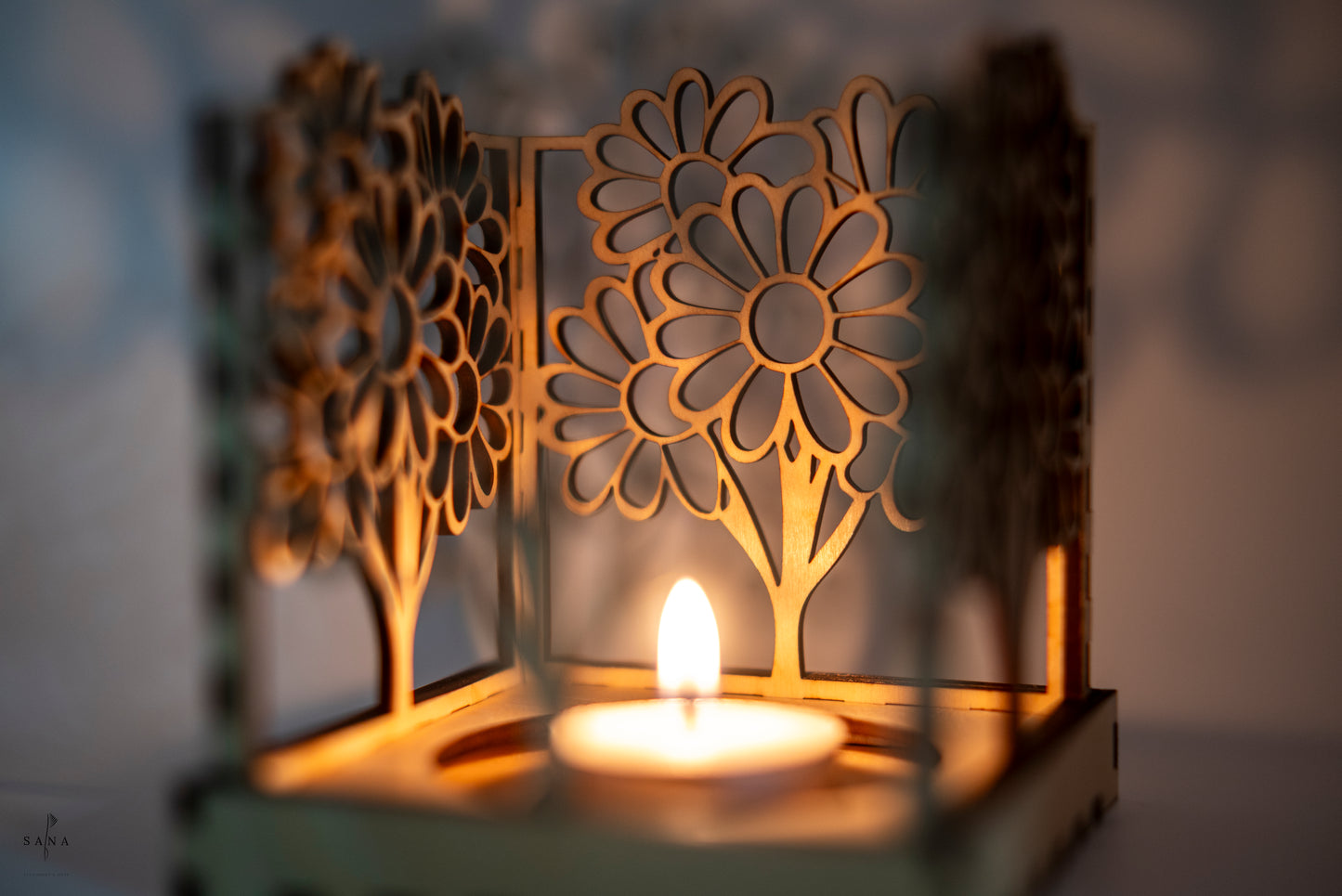 Daisy Bouquet Tea Light Lantern