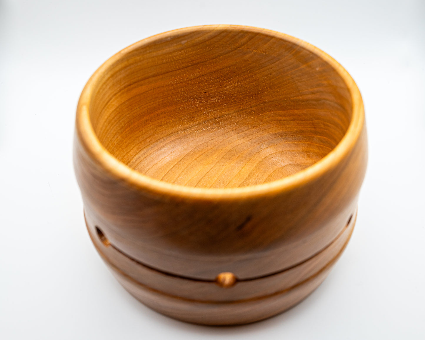Cherry Wood Yarn Bowl