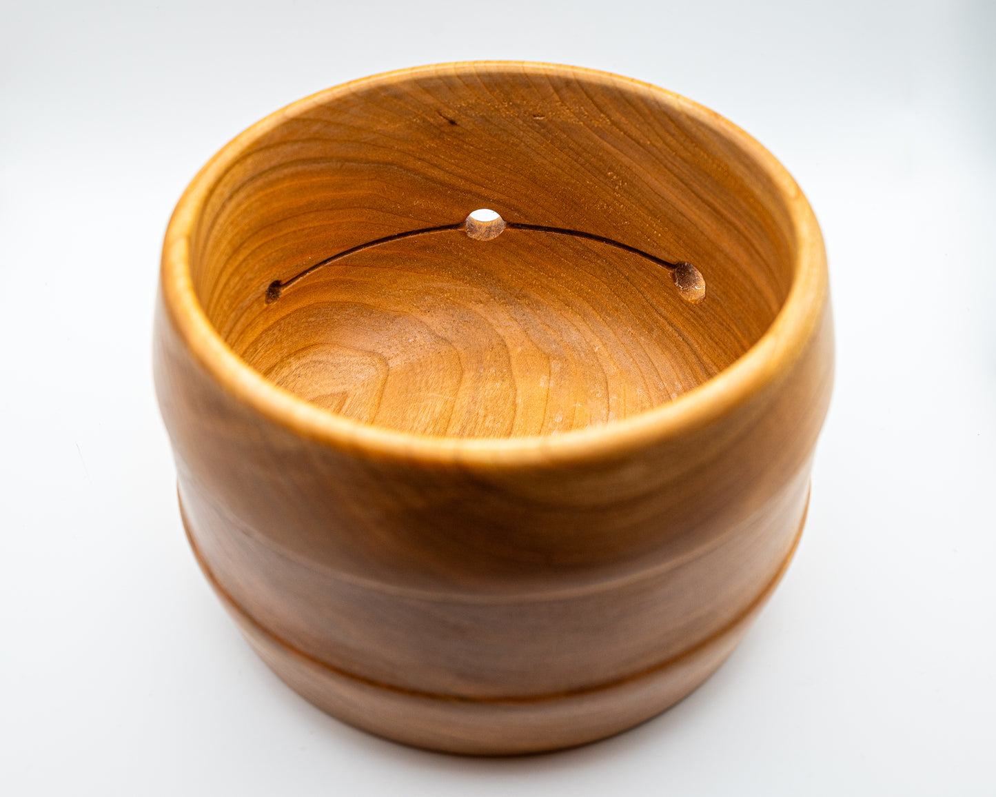 Cherry Wood Yarn Bowl