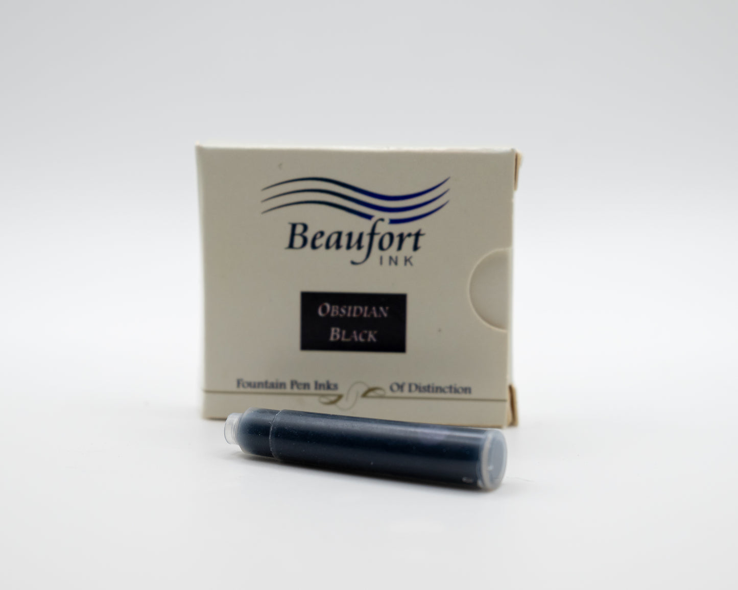 Obsidian Black Fountain Pen Ink Cartridge by Beaufort