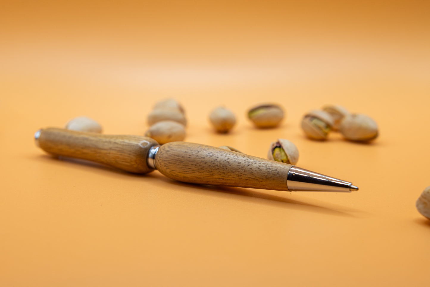 Yellow Tarara Wood with Chrome Hardware | Slimline Ballpoint Pen