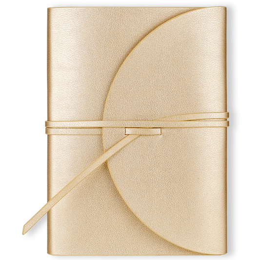 Pella Firenze Diary / Journal, Flexy Vegan Cover (Gold)