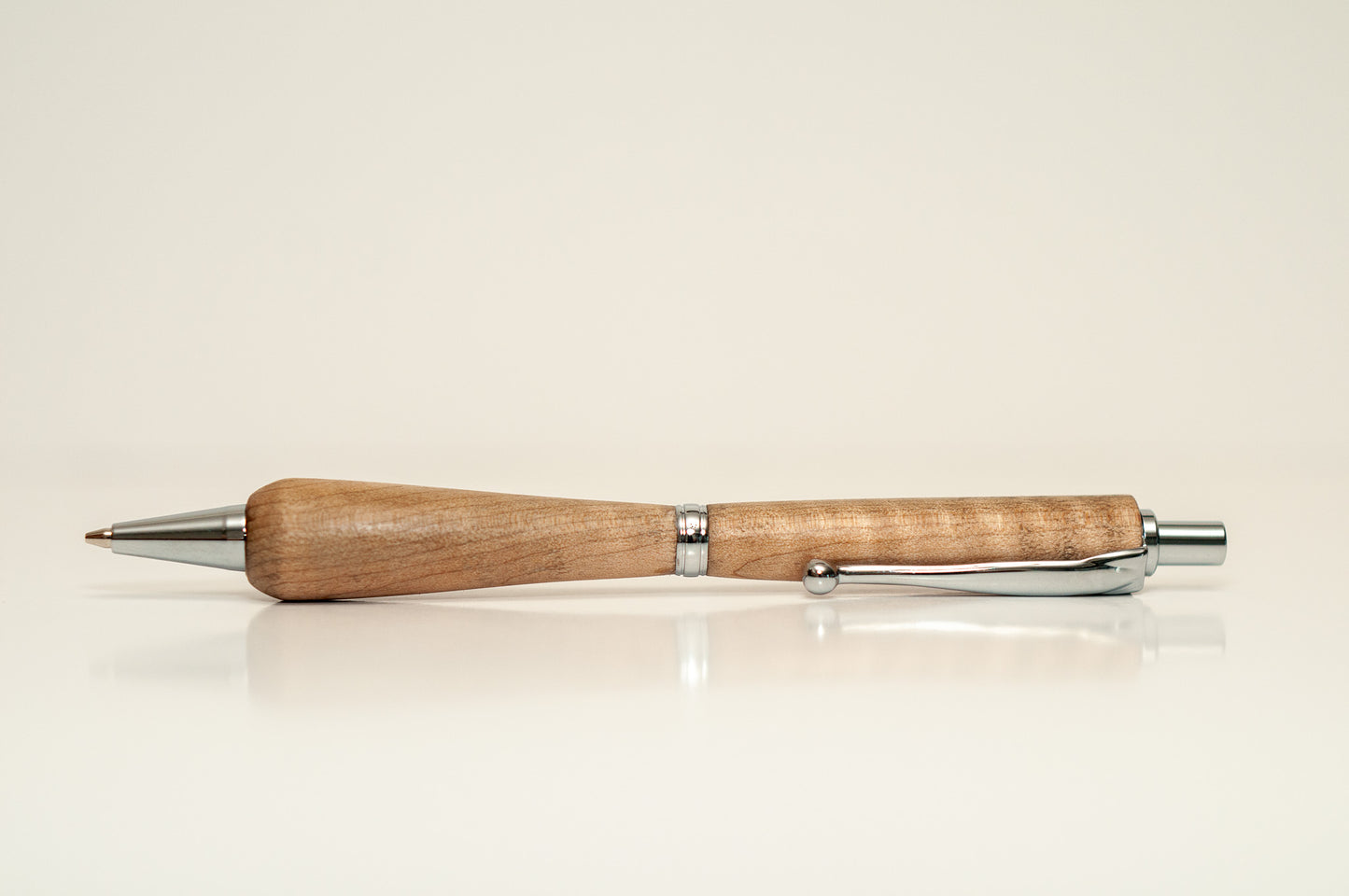 Curly Maple with Chrome Hardware | Mechanical Pencil