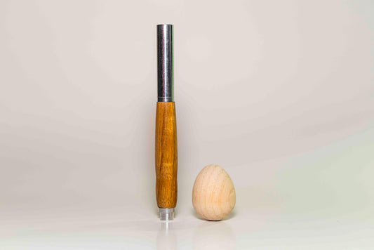 Yellow Tarara with RAW Aluminum Hardware | RAW Rollerball Pen