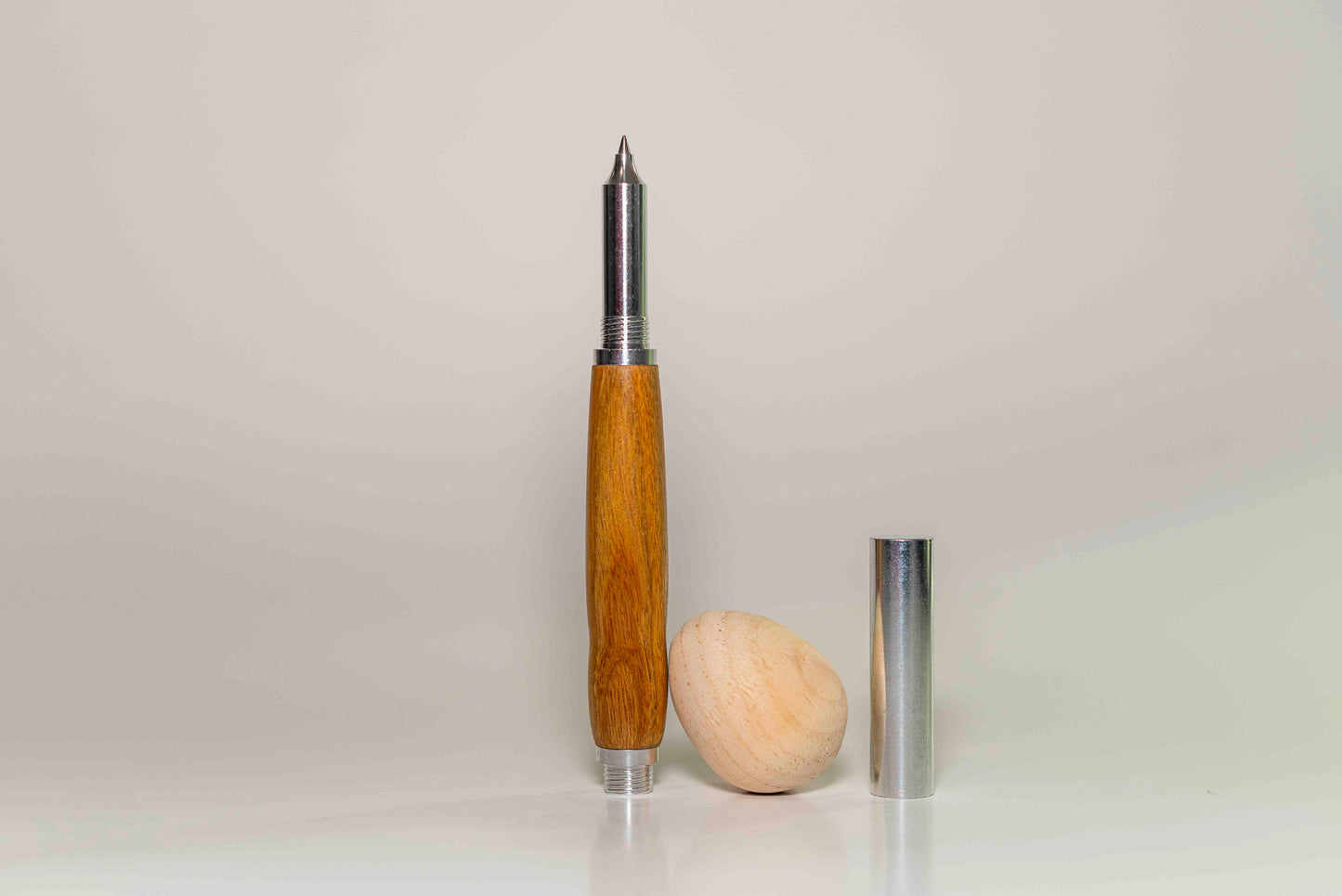 Yellow Tarara with RAW Aluminum Hardware | RAW Rollerball Pen