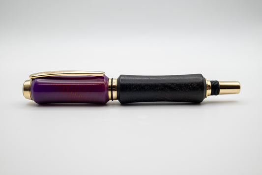 Poly Resin and Ebony with Gold Hardware | Baron Fountain Pen