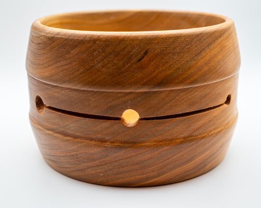 Cherry Wood Yarn Bowl