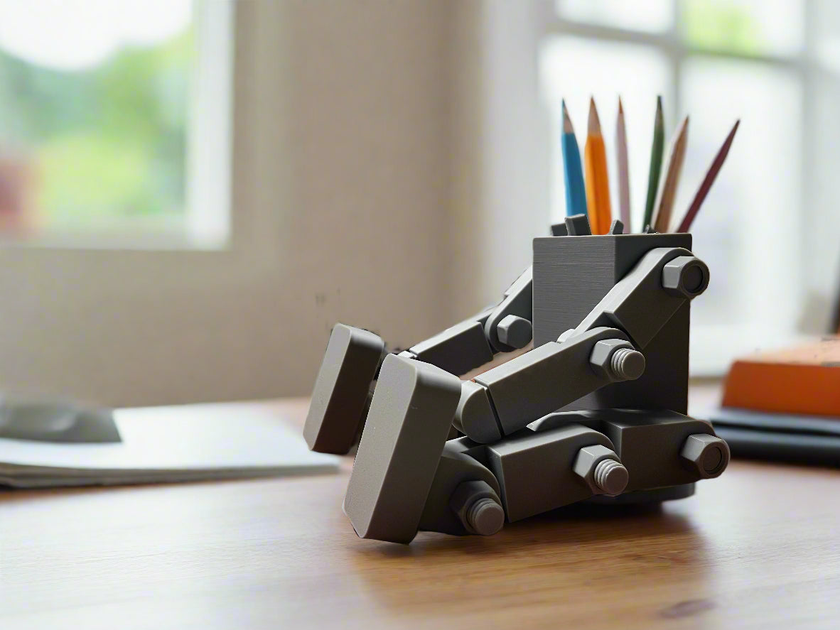 Hexagon Robot Pencil Holder