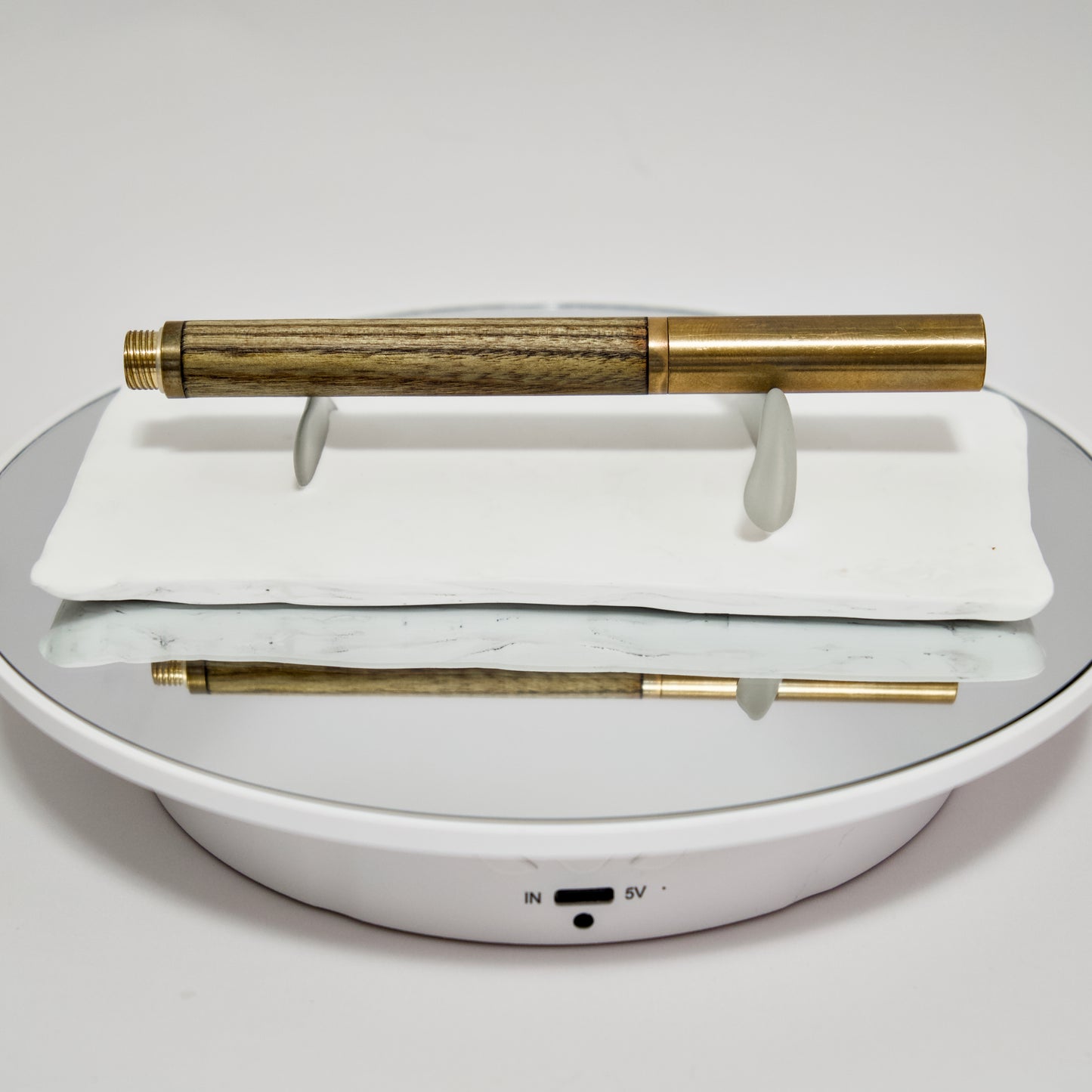 Pen Rest Study No. 001 - Eco-Resin & Recycled Frosted Glass