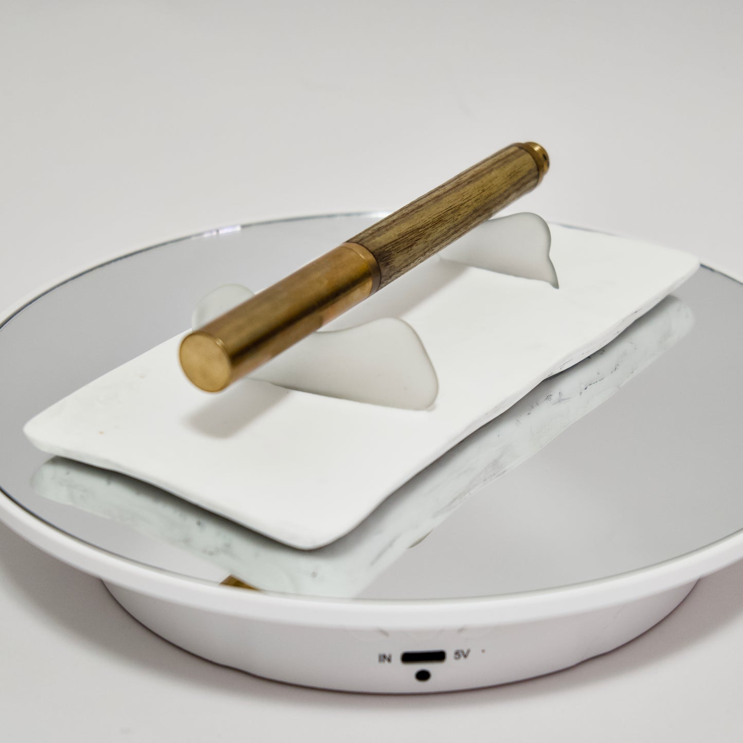 Pen Rest Study No. 001 - Eco-Resin & Recycled Frosted Glass