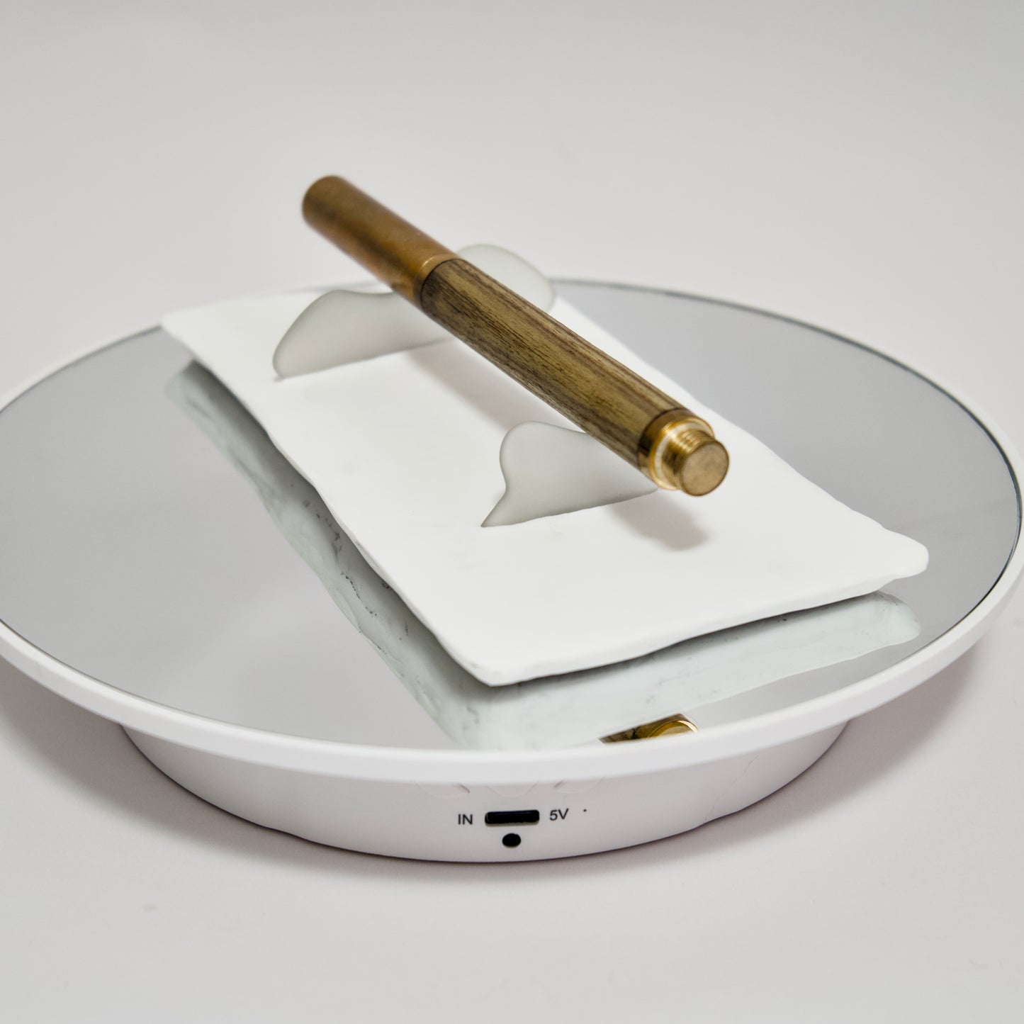 Pen Rest Study No. 001 - Eco-Resin & Recycled Frosted Glass