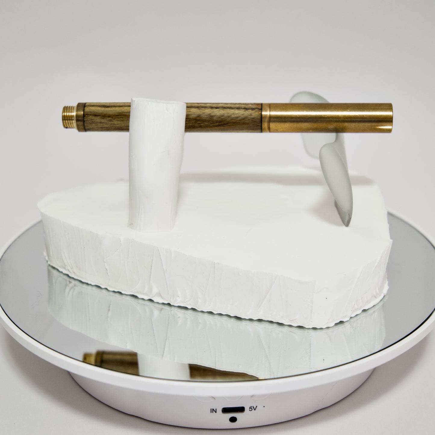 Pen Rest Study No. 002 – Eco-Resin & Recycled Frosted Glass
