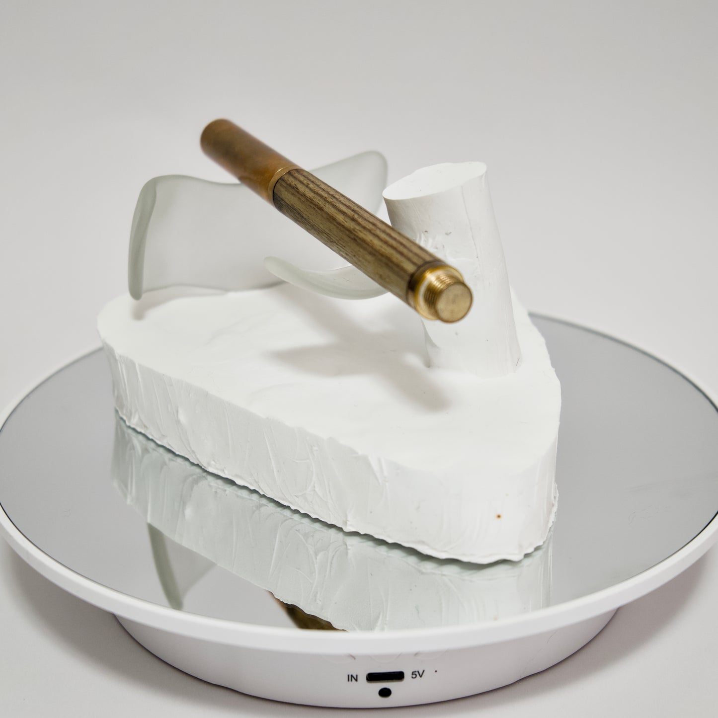 Pen Rest Study No. 002 – Eco-Resin & Recycled Frosted Glass
