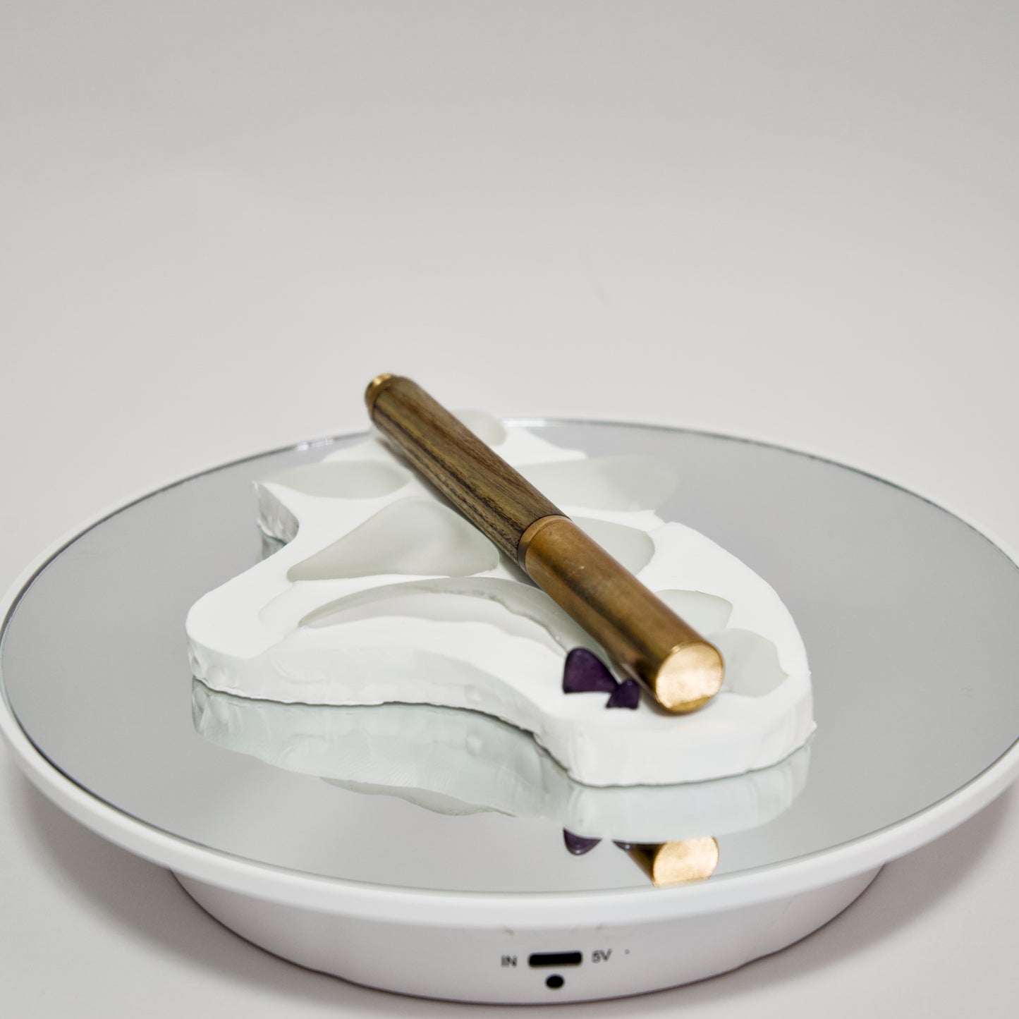 Pen Rest Study No. 003 – Eco-Resin & Recycled Frosted Glass