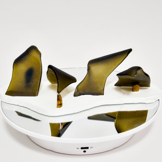 Pen Rest Study No. 004 – Eco-Resin & Recycled Frosted Glass