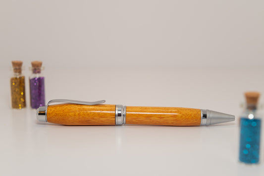 Osage Orange with two-tone chrome hardware
